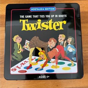 Twister Board Game in Classic Vintage Nostalgia Edition Collector's Tin New